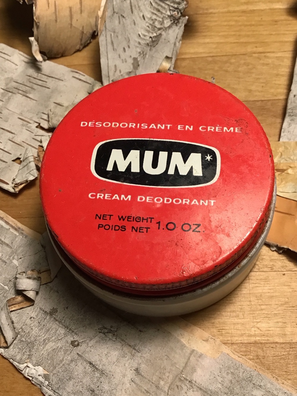 ♥️5/25$ MUM Cream Deodorant milk glass